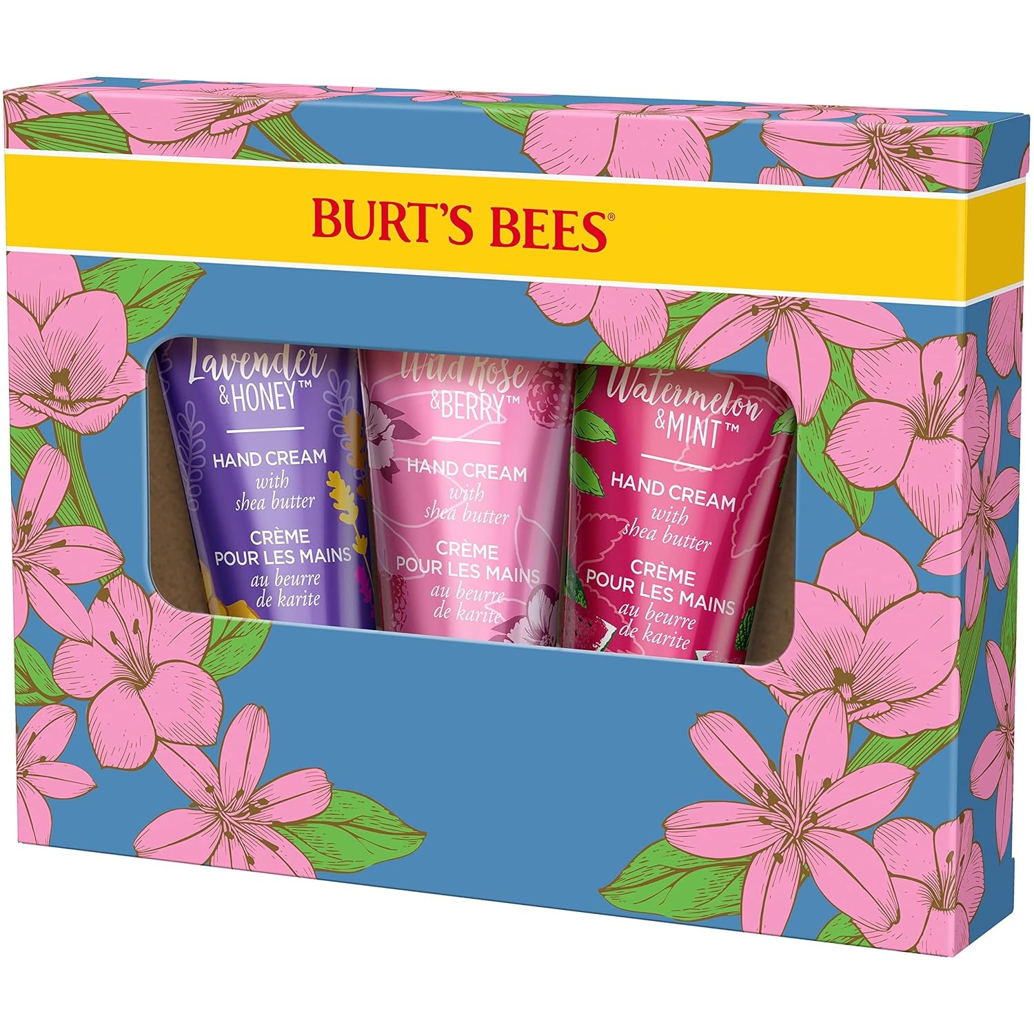 image:imageBurts Bees Handcream Watermelon amp Mint Handcreme mit Sheabutter Handpflege fr trockene Hnde 500437Handcreme Trio Geschenkset
