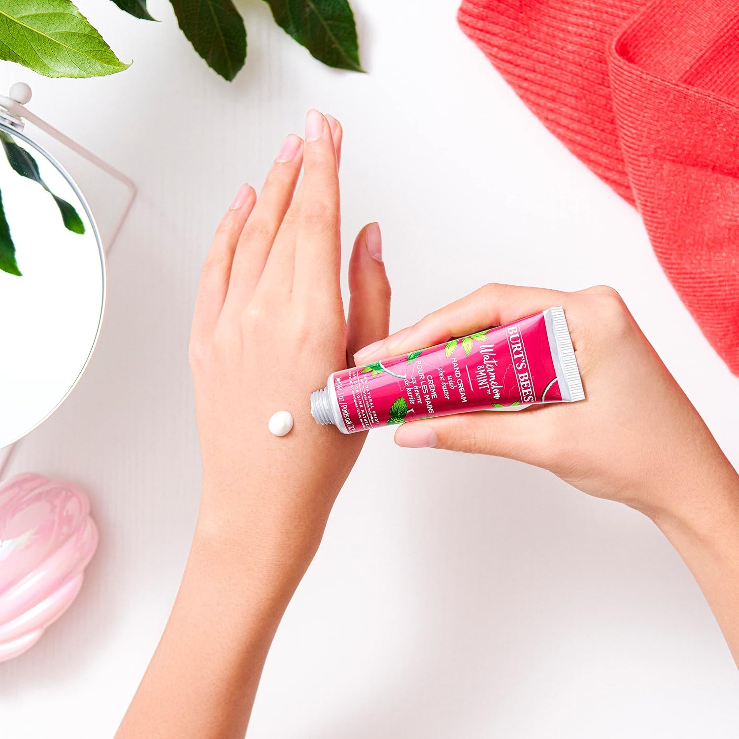 image:imageBurts Bees Handcream Watermelon amp Mint Handcreme mit Sheabutter Handpflege fr trockene Hnde 500437Wassermelone und Minze