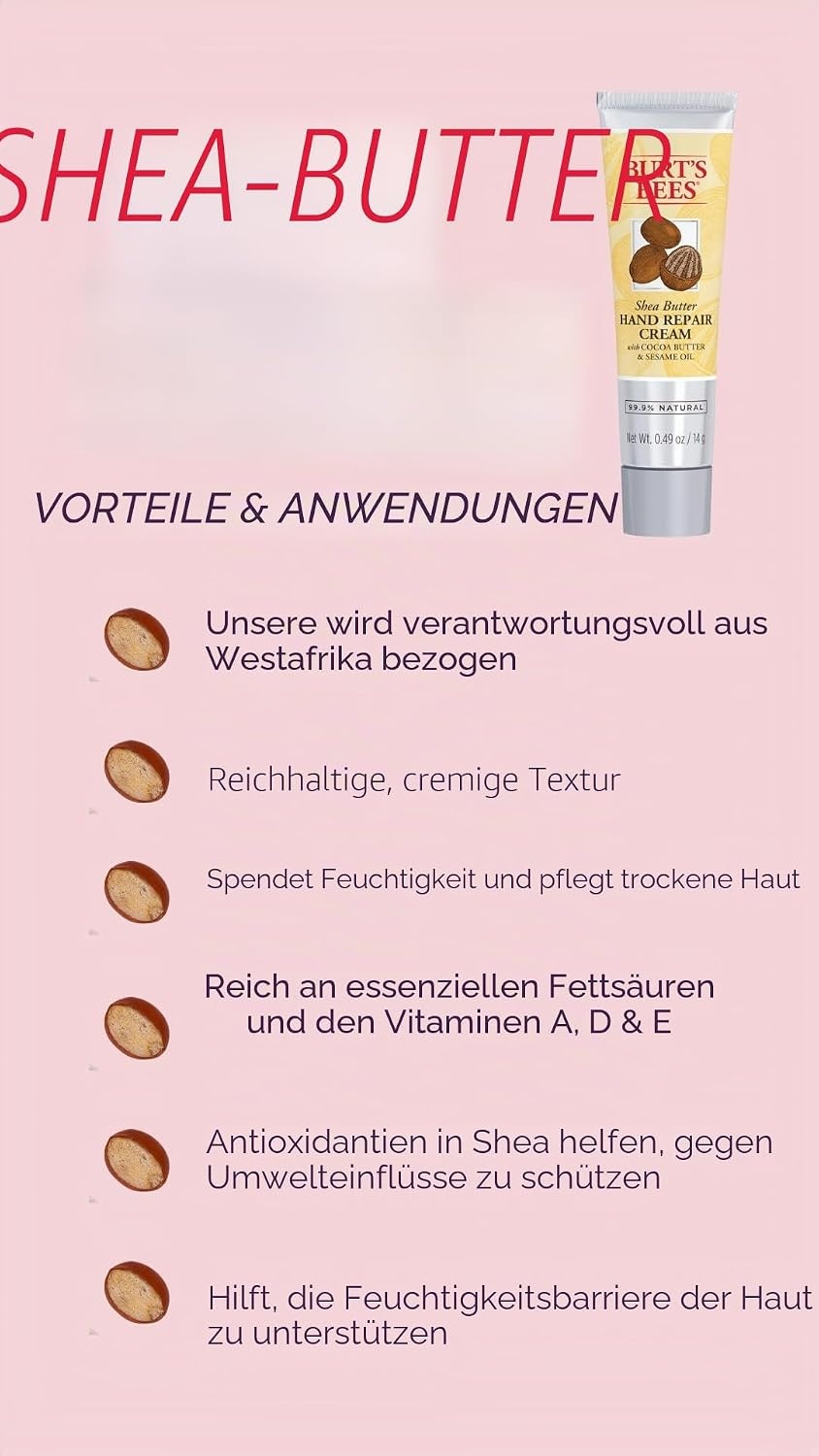 image:imageBurts Bees Handcream Wild Rose amp Berry Handcreme mit Sheabutter Handpflege fr trockene Hnde 500436283 g 2er Pack