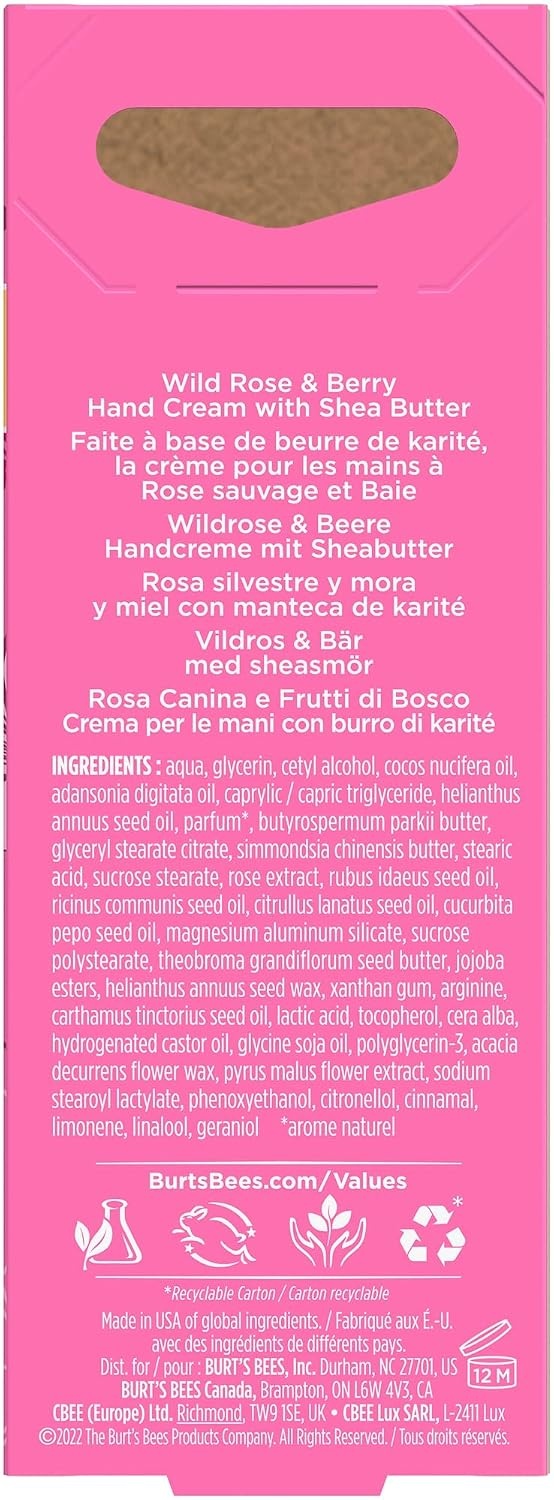 image:imageBurts Bees Handcream Wild Rose amp Berry Handcreme mit Sheabutter Handpflege fr trockene Hnde 500436283 g 2er Pack