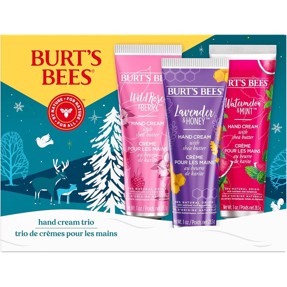 image:imageBurts Bees Handcream Watermelon amp Mint Handcreme mit Sheabutter Handpflege fr trockene Hnde 500437Handcreme Trio Geschenkset Violett